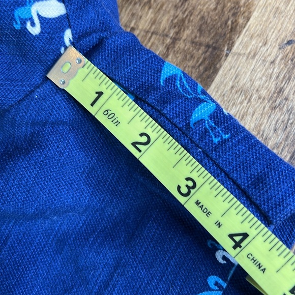 LOFT The Riviera 4" Short Navy Flamingo Size 8 - Picture 12 of 14